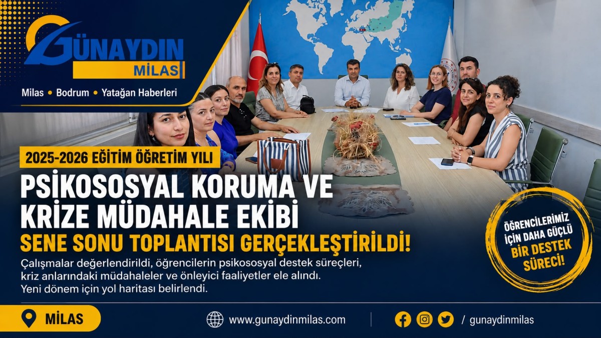 Psikososyal Koruma ve Krize Müdahale Ekibi Sene Sonu Toplantısı Gerçekleştirildi