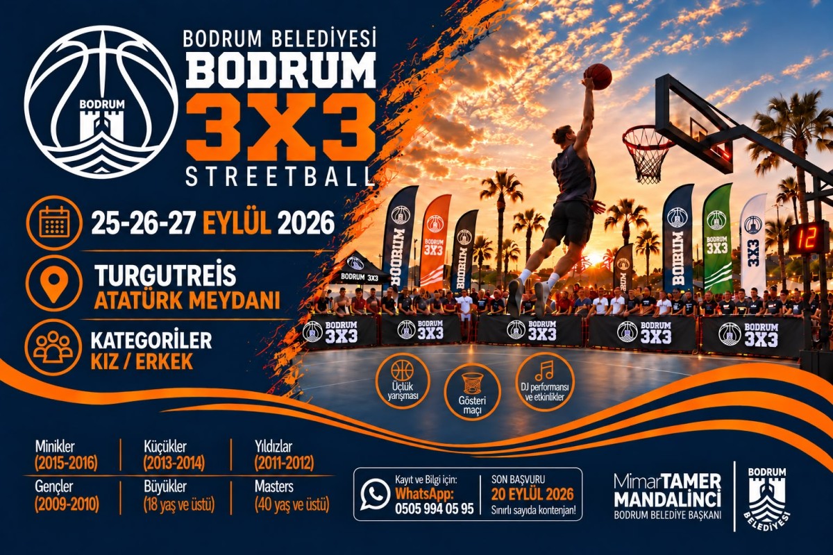  Turgutreis'te 3X3 Streetball Heyecanı