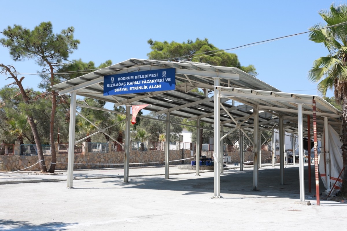 “Kızılağaç Kapalı Pazar Yeri’nde 2. Etap Tamamlandı”