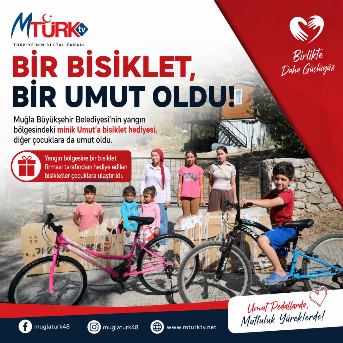 Umut'un Bisikleti Umut Oldu!
